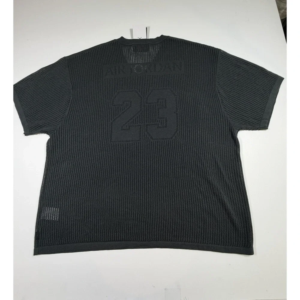 Nike Air Jordan Knit Jersey Top 'Off-Noir Dark Smoke' HQ0766 045 Size 2XL $100